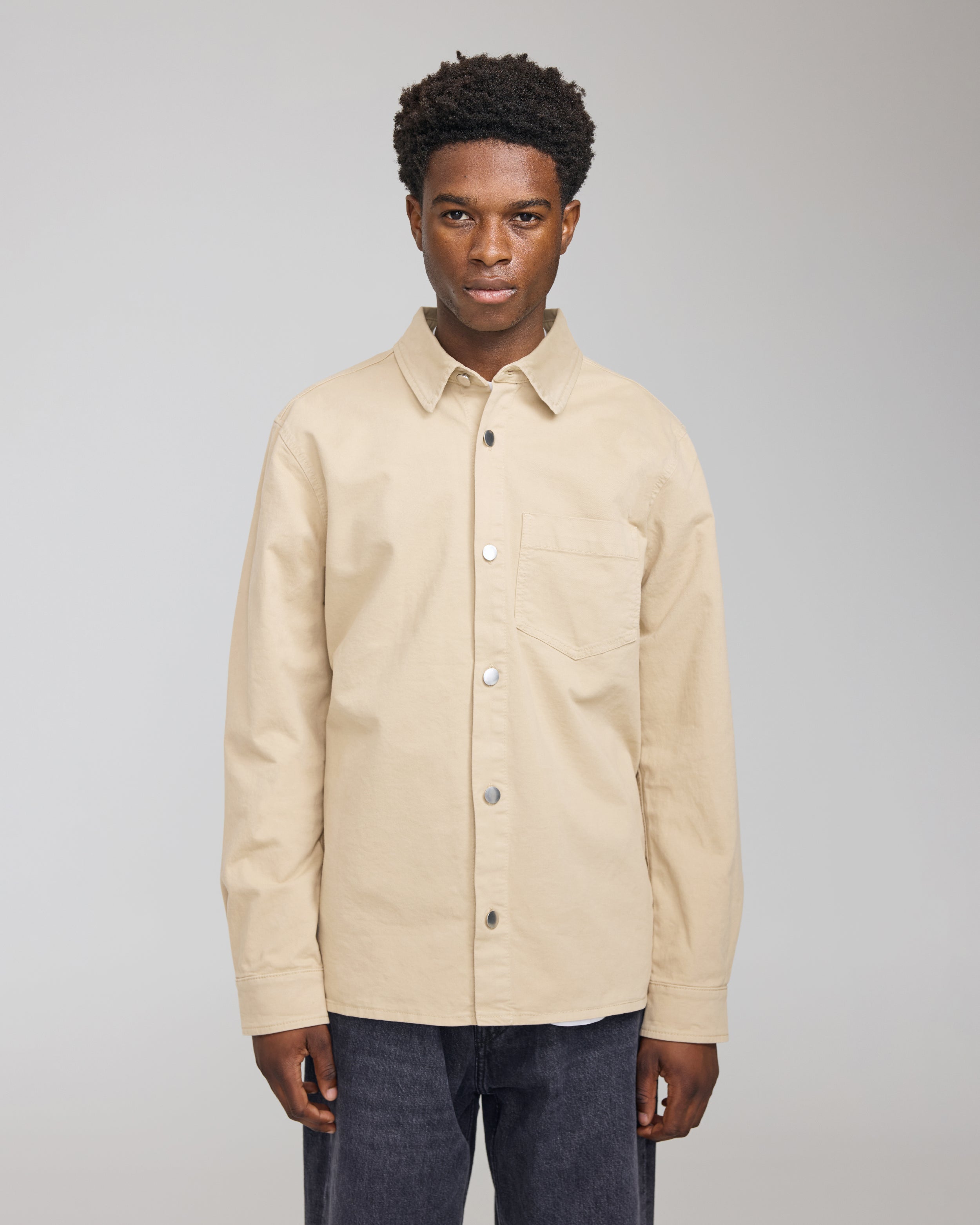 COTTON ONE POCKET SHIRT