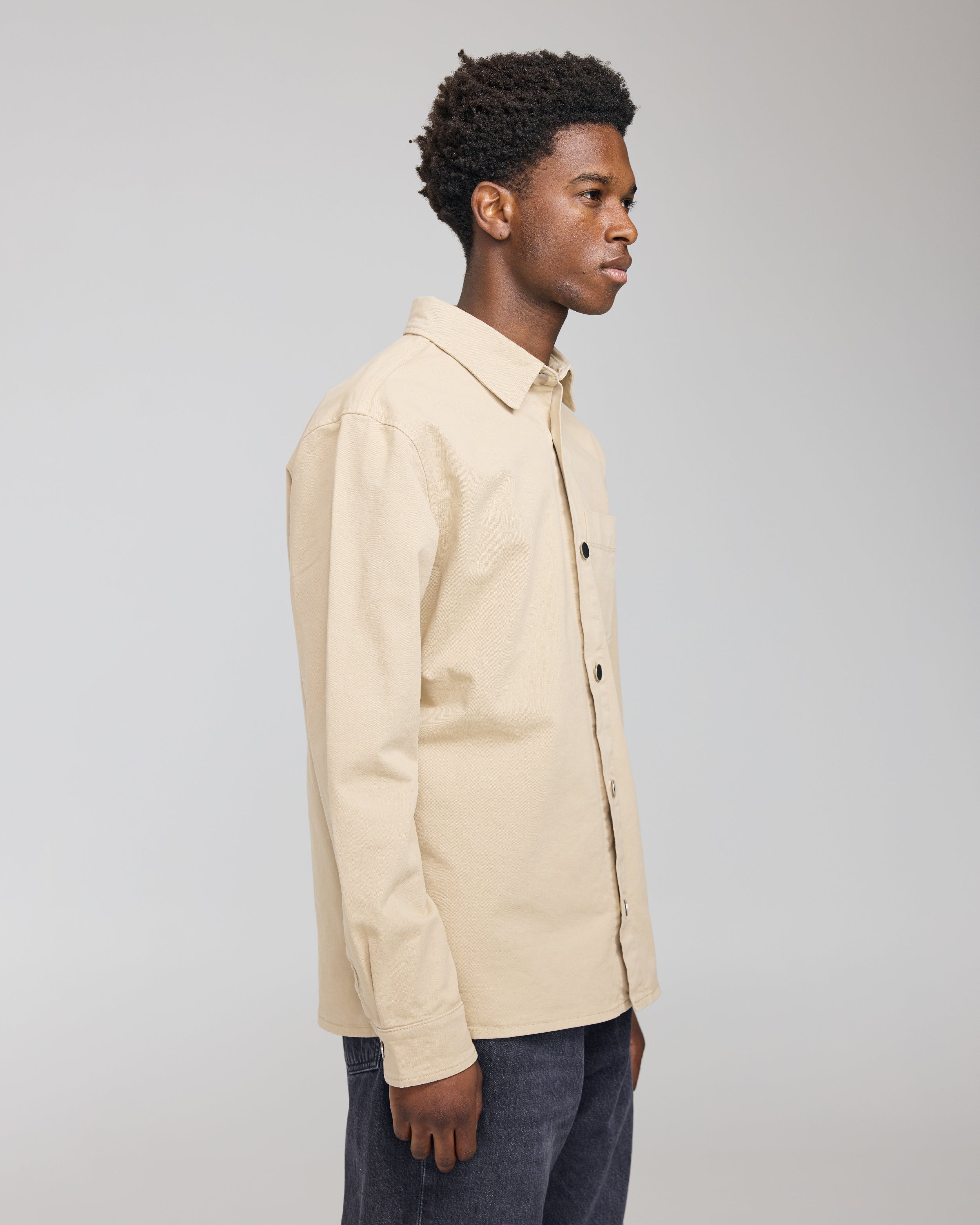 COTTON ONE POCKET SHIRT