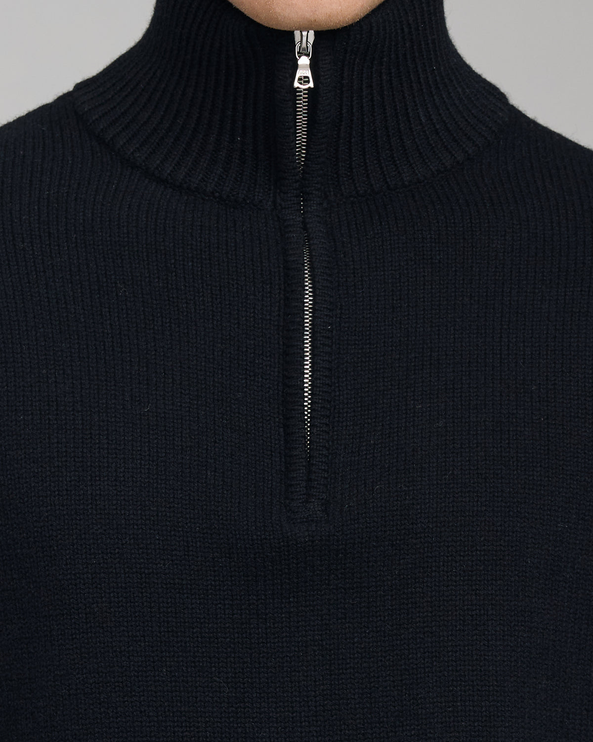 CASHMERE WOOL HALF ZIP