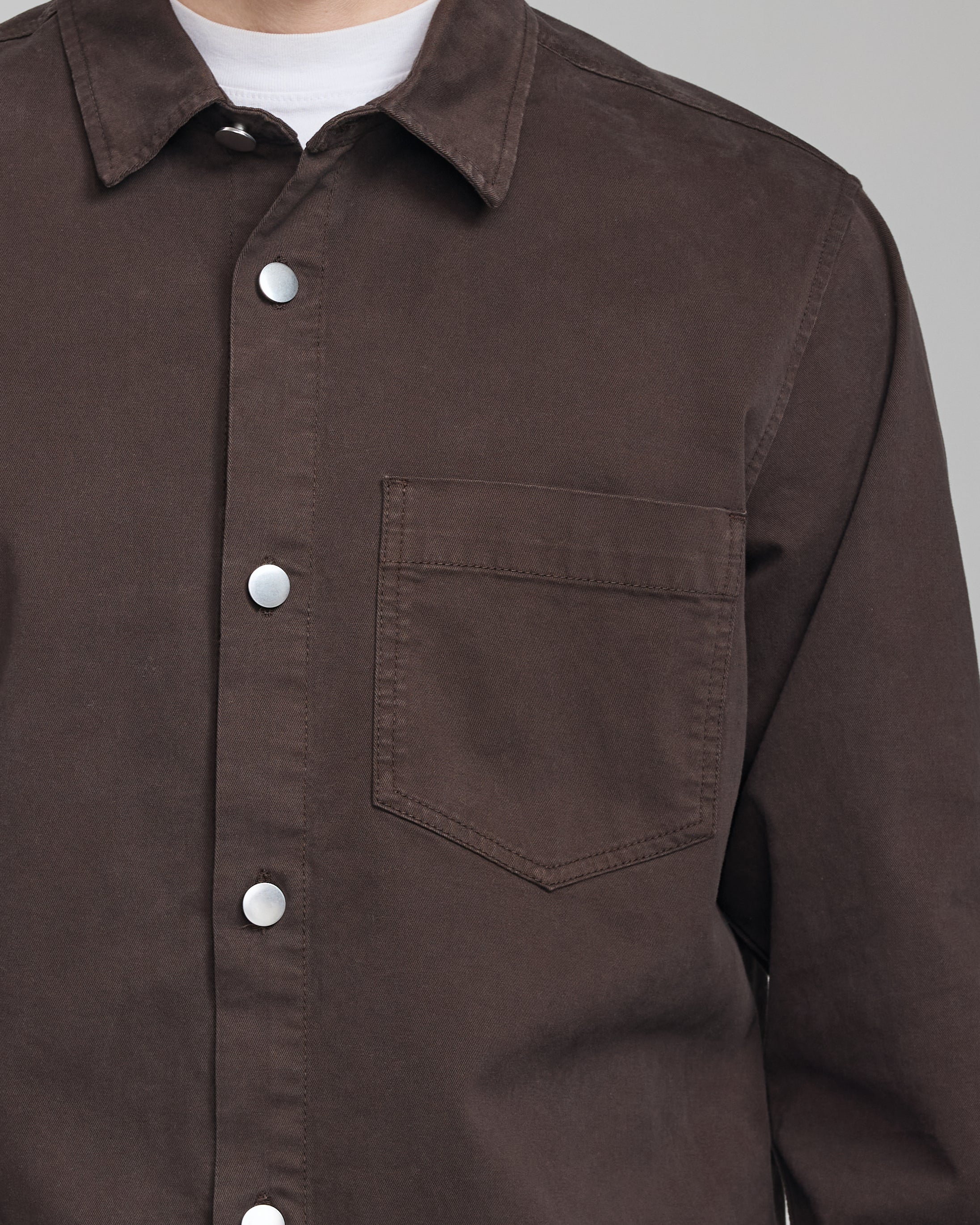 COTTON ONE POCKET SHIRT