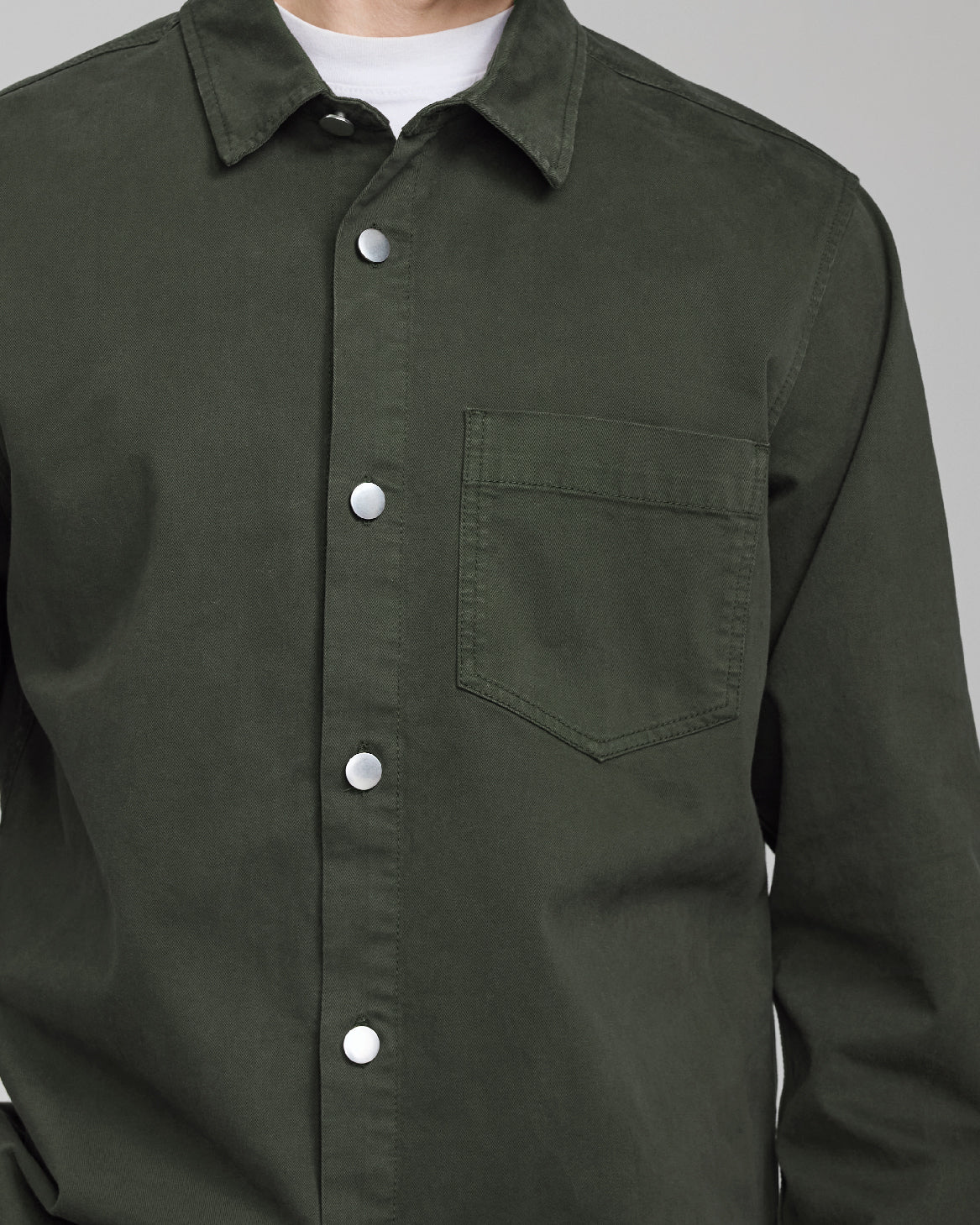 COTTON ONE POCKET SHIRT
