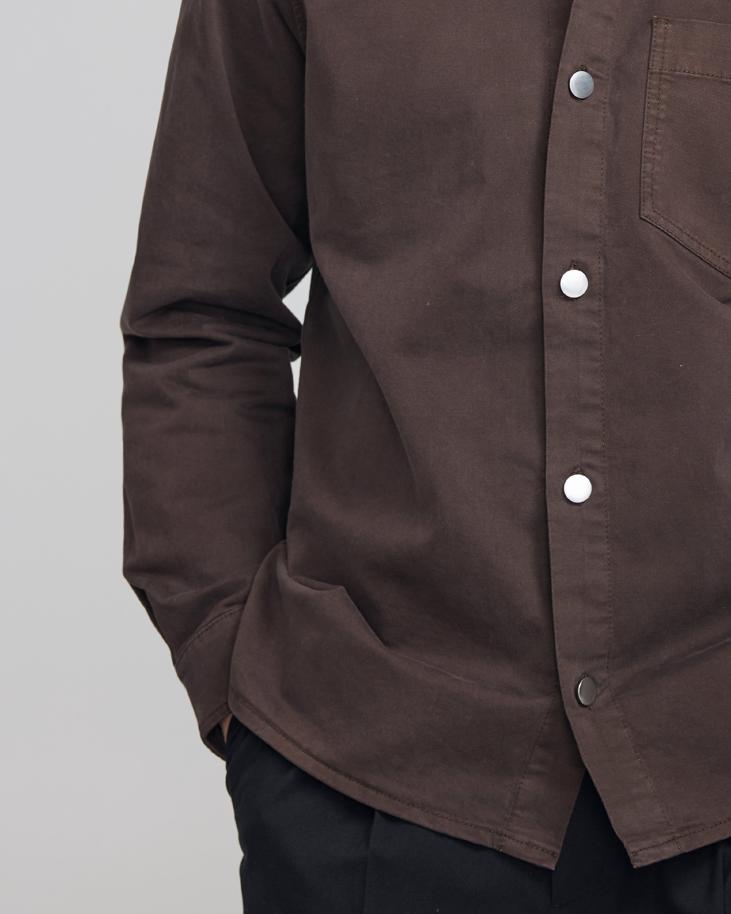 COTTON ONE POCKET SHIRT