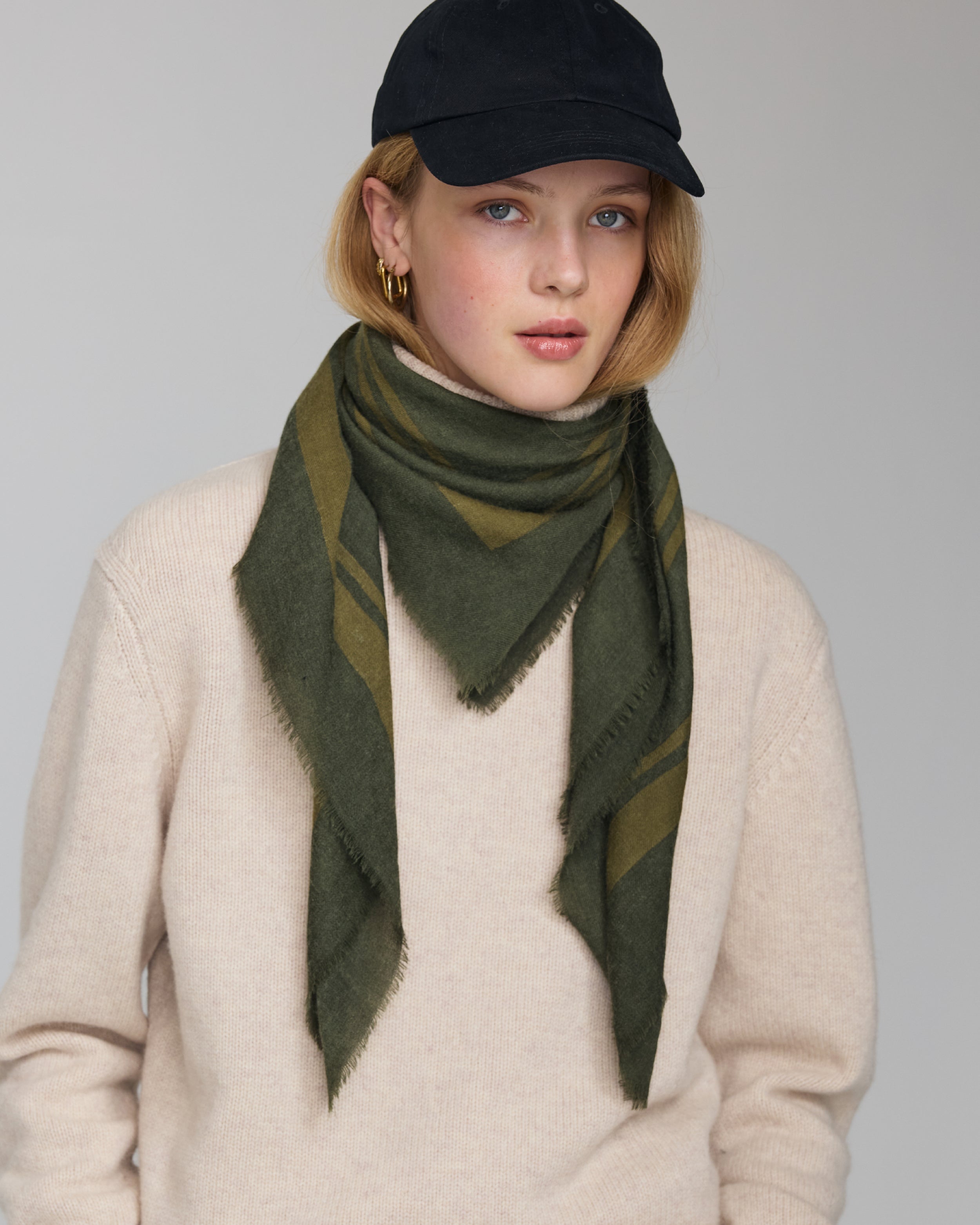 Merino Scarf Green
