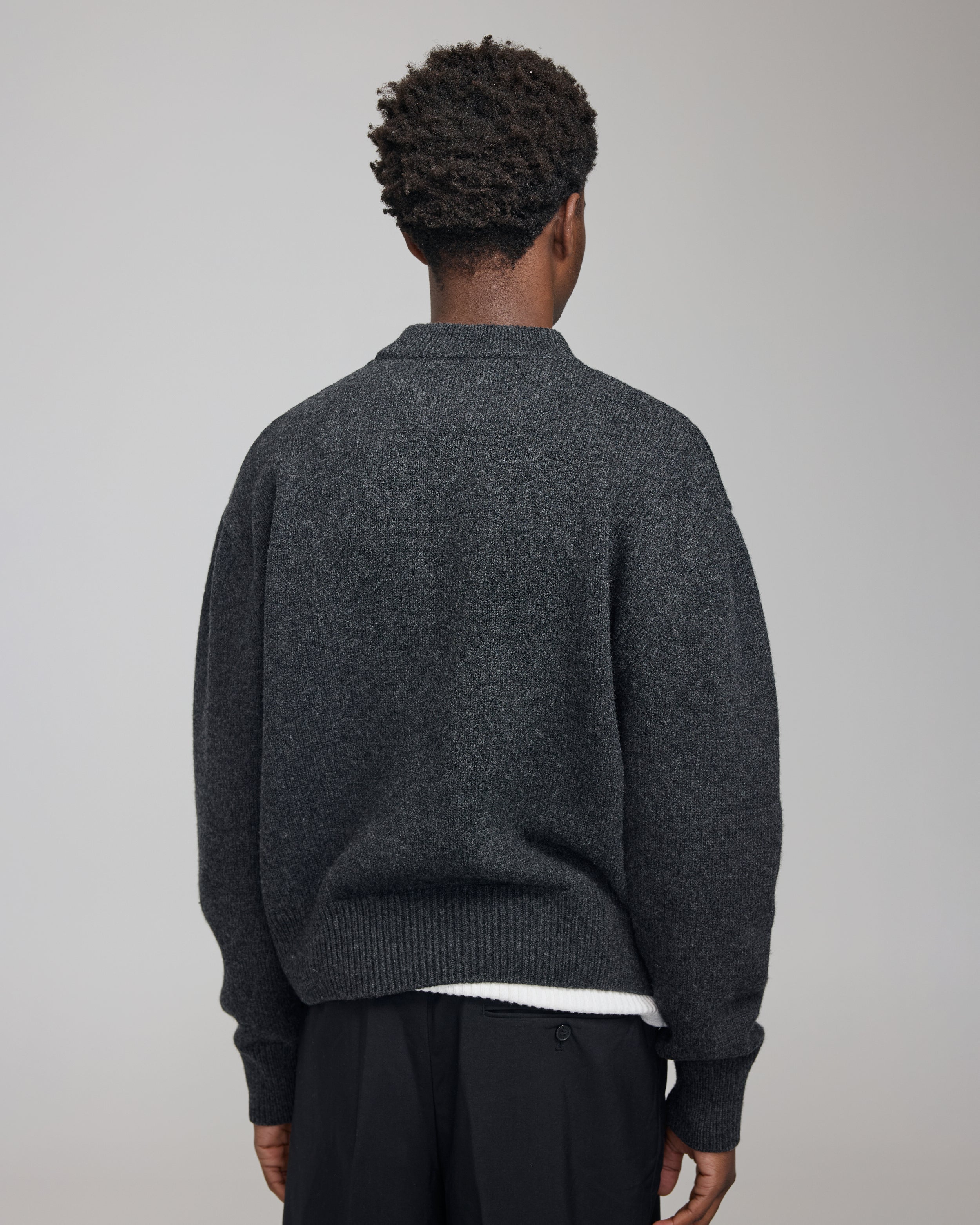 MERINO CROPPED CREW NECK