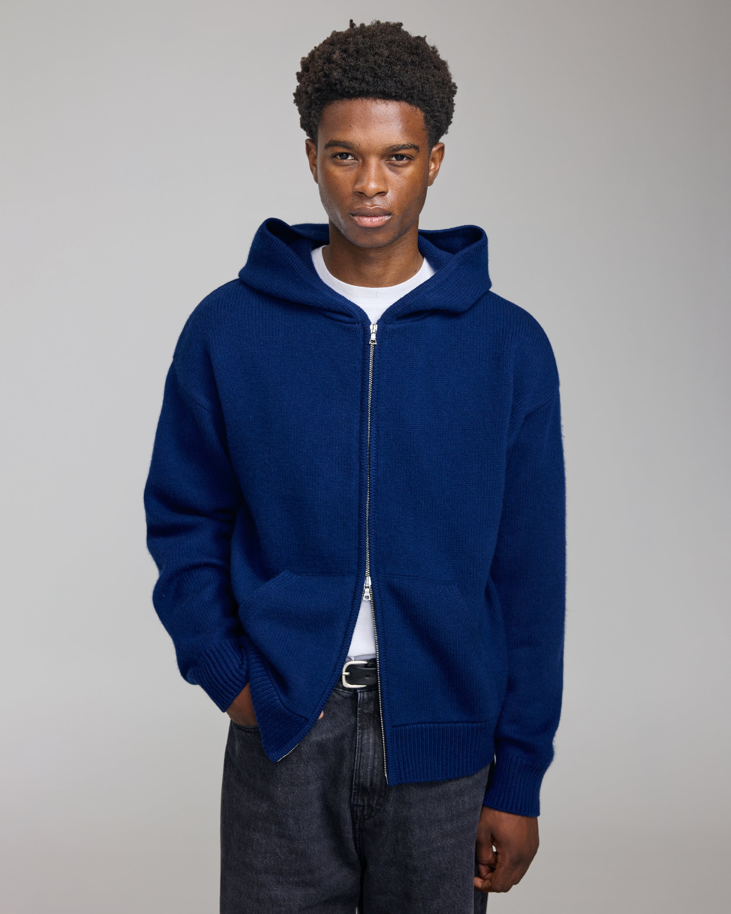 CASHMERE ZIP HOODIE