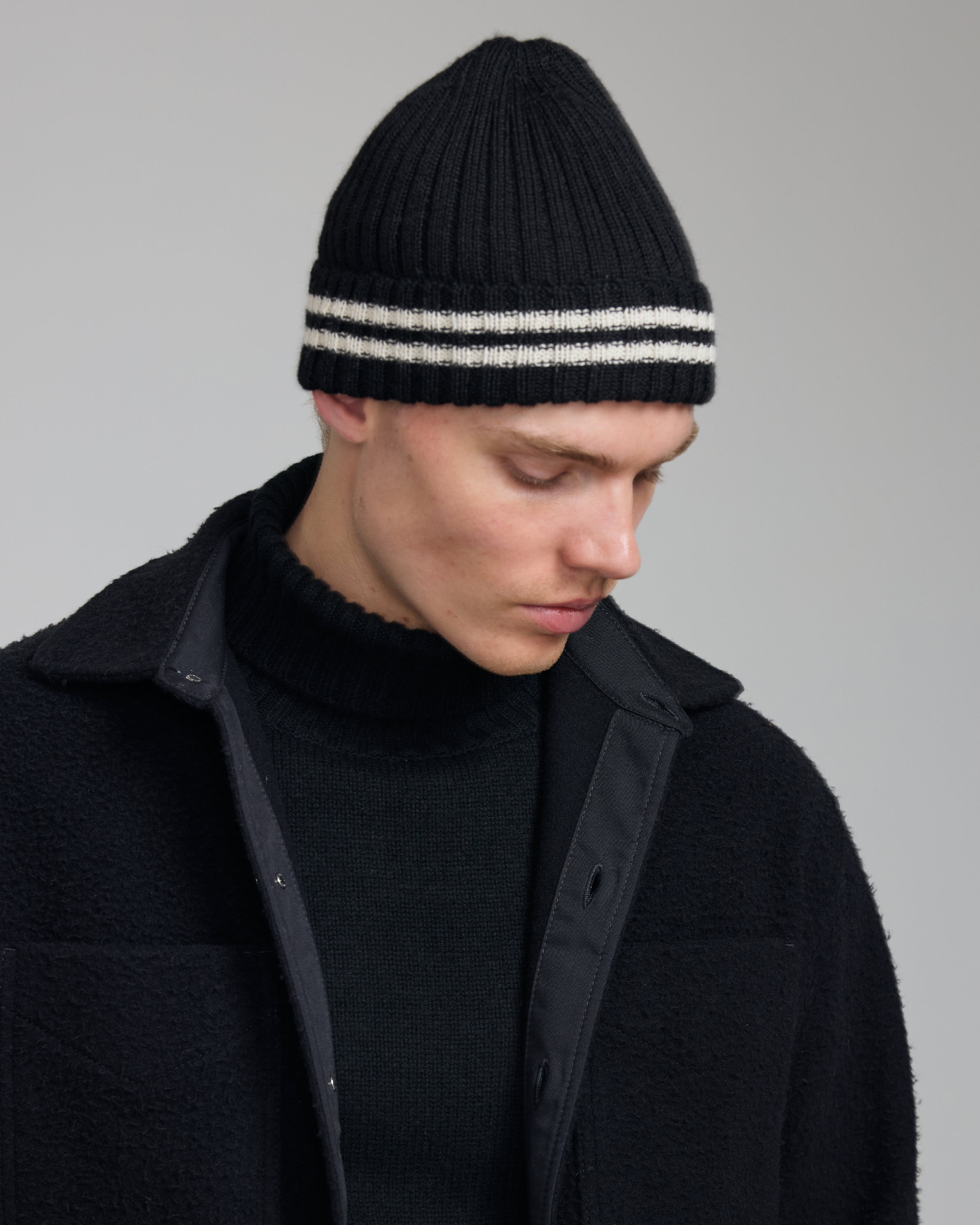 BABY ALPACA RIB BEANIE