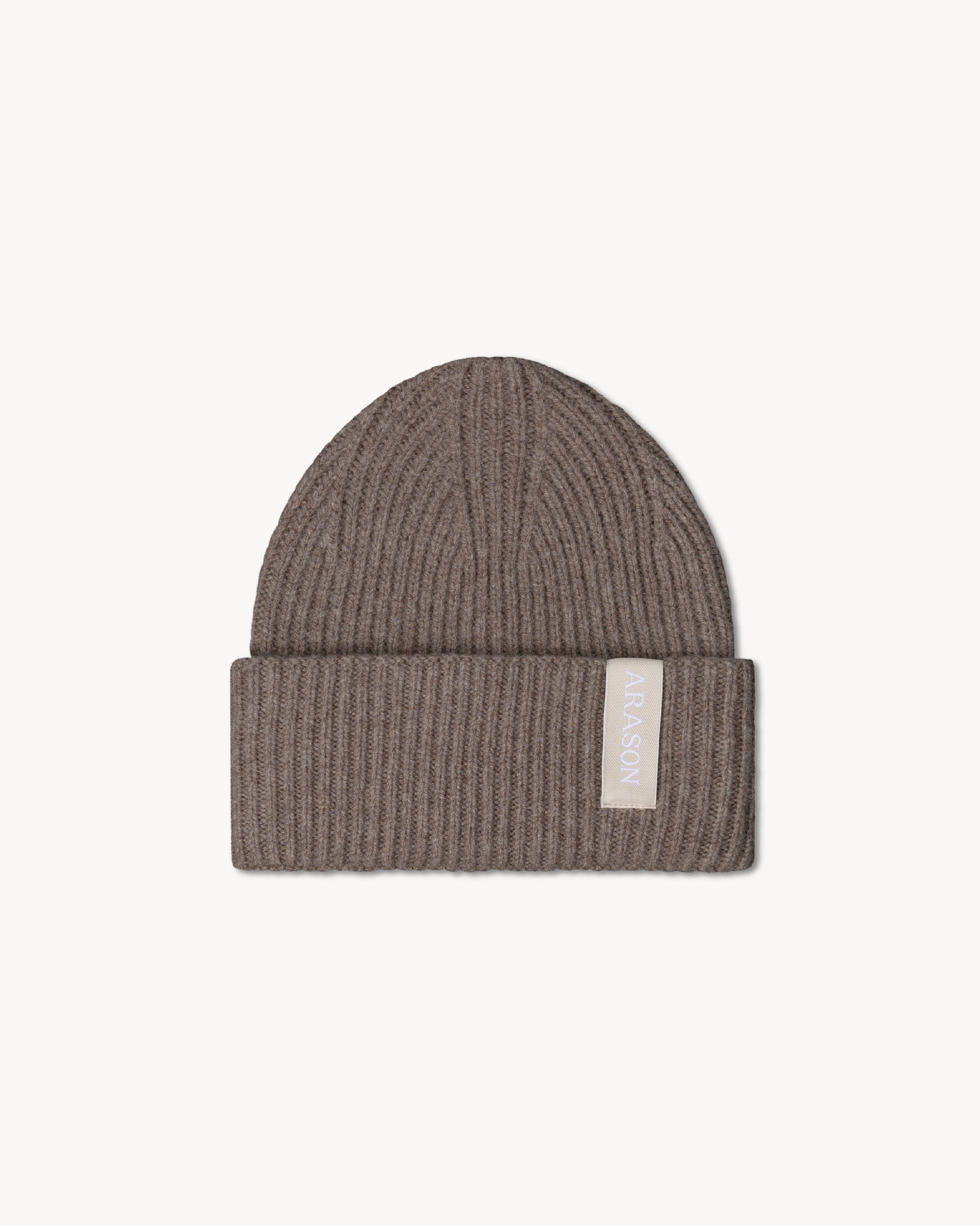 MERINO CASHMERE RIB BEANIE