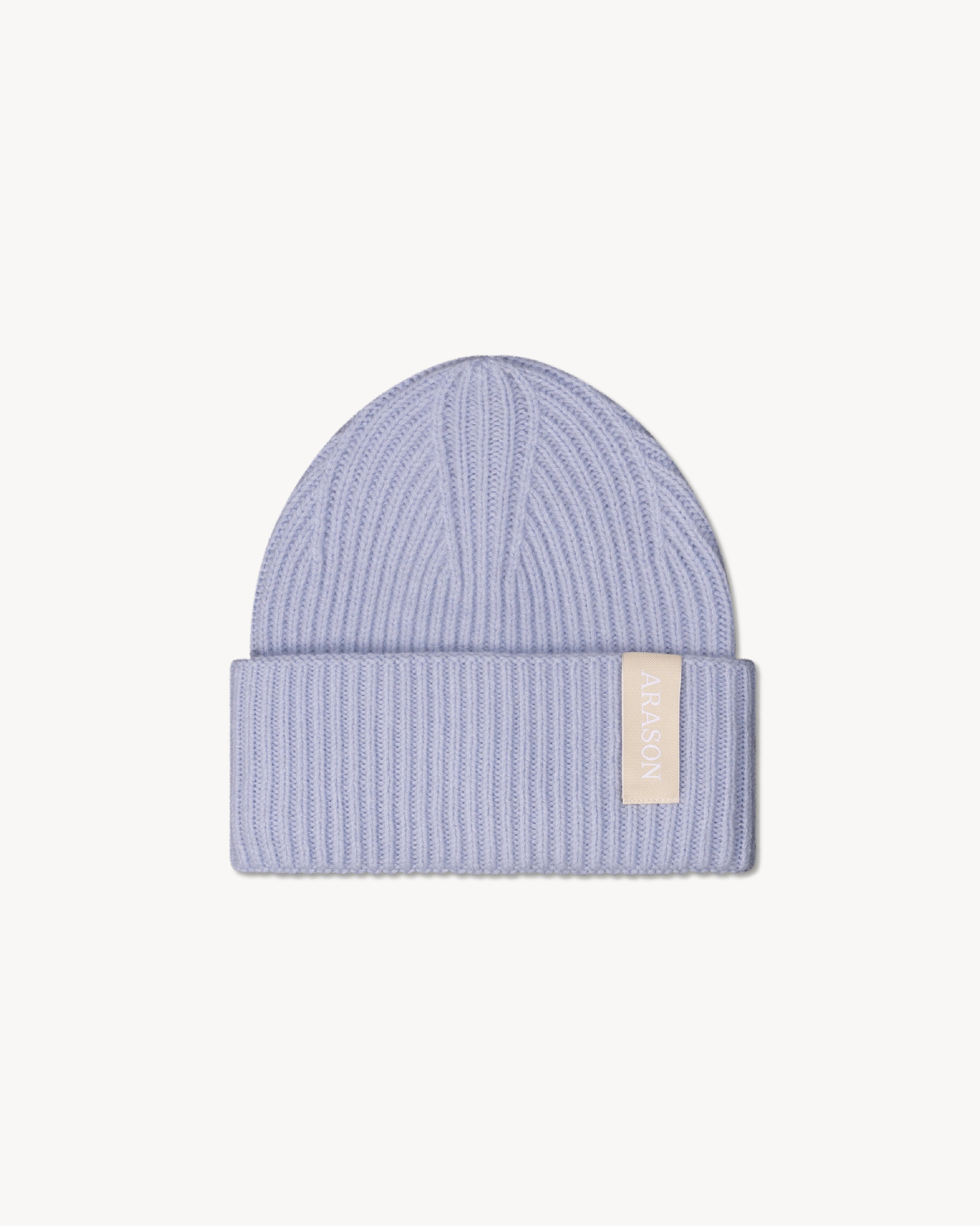 MERINO CASHMERE RIB BEANIE