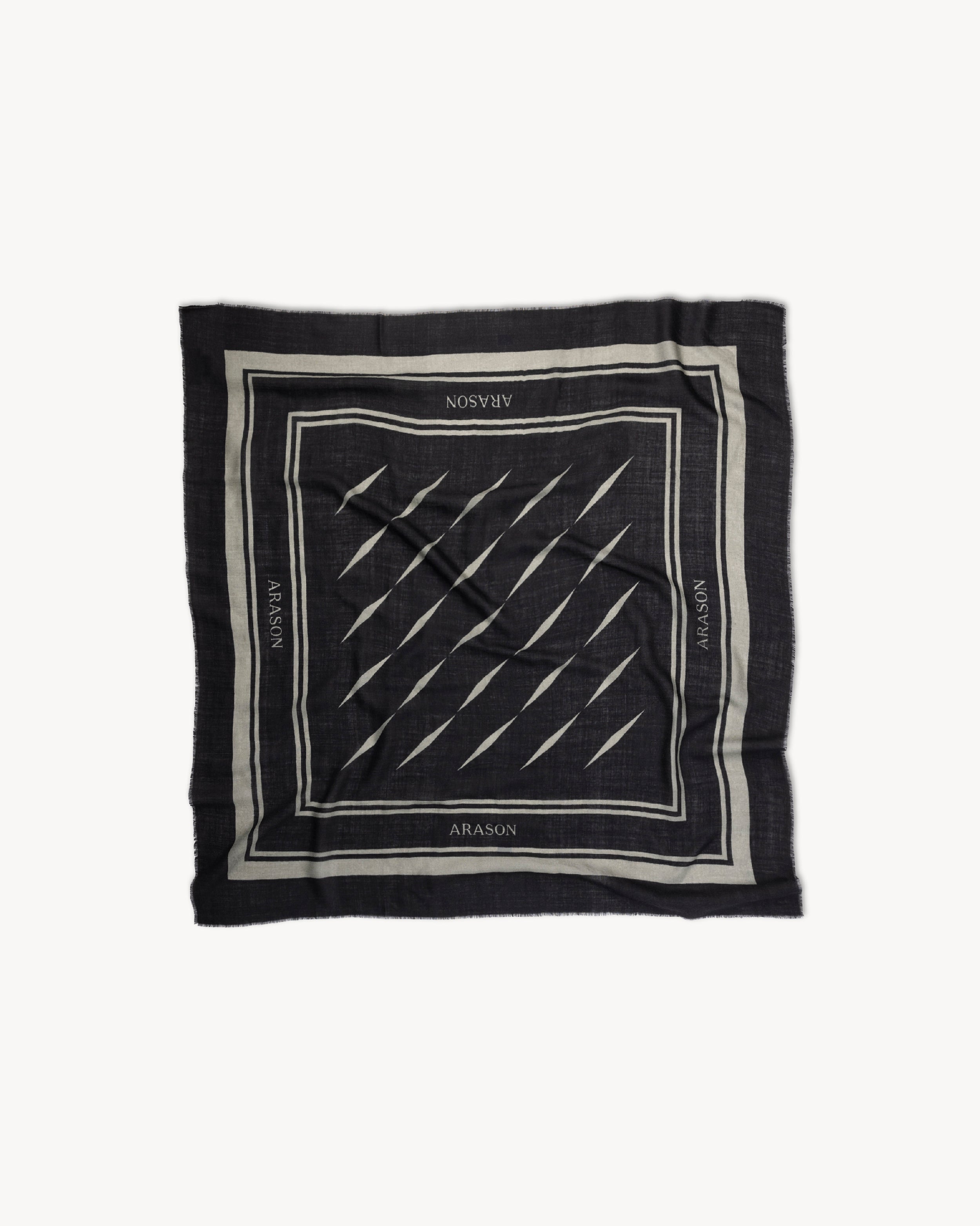 Merino Scarf Svartur