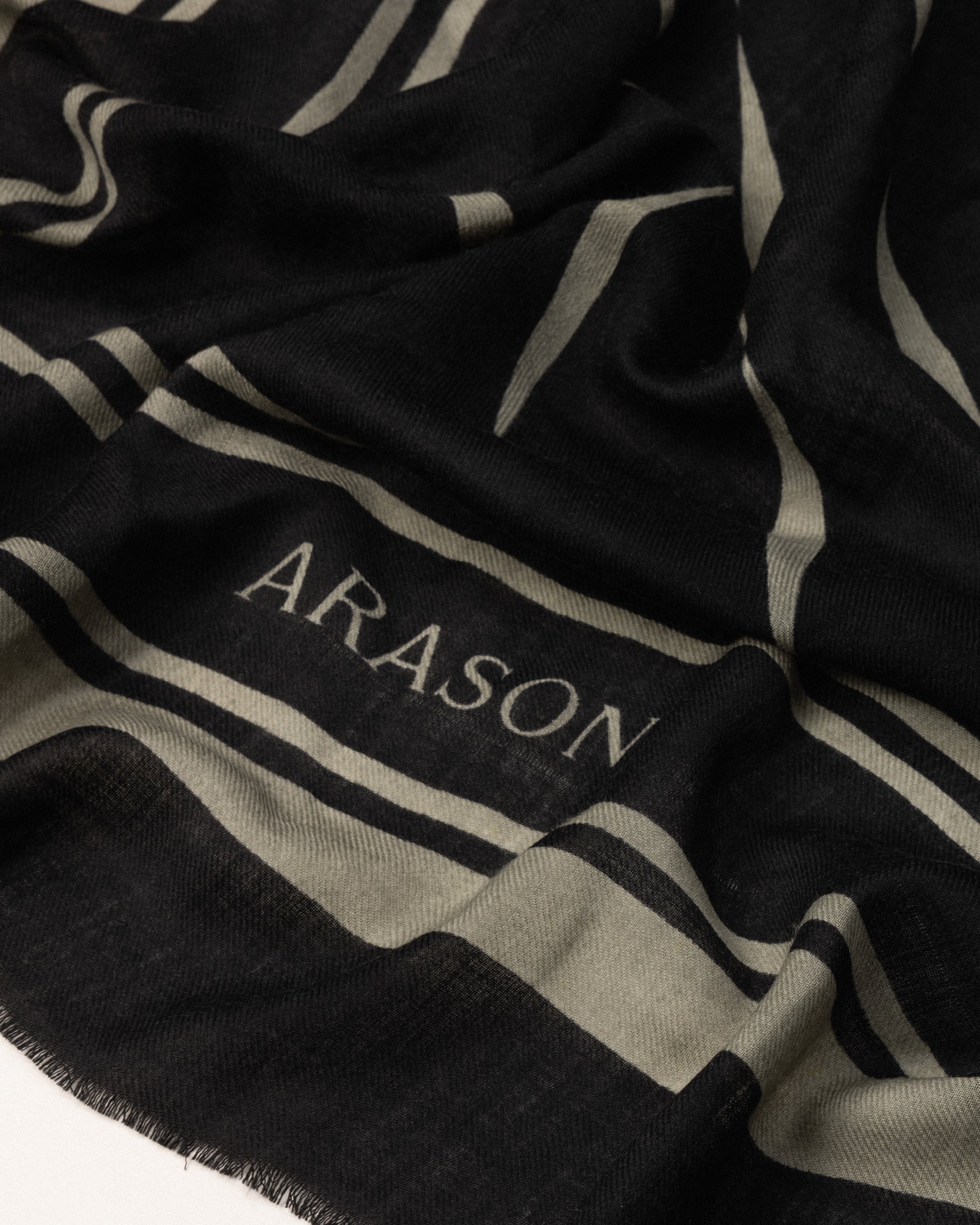 Merino Scarf Svartur