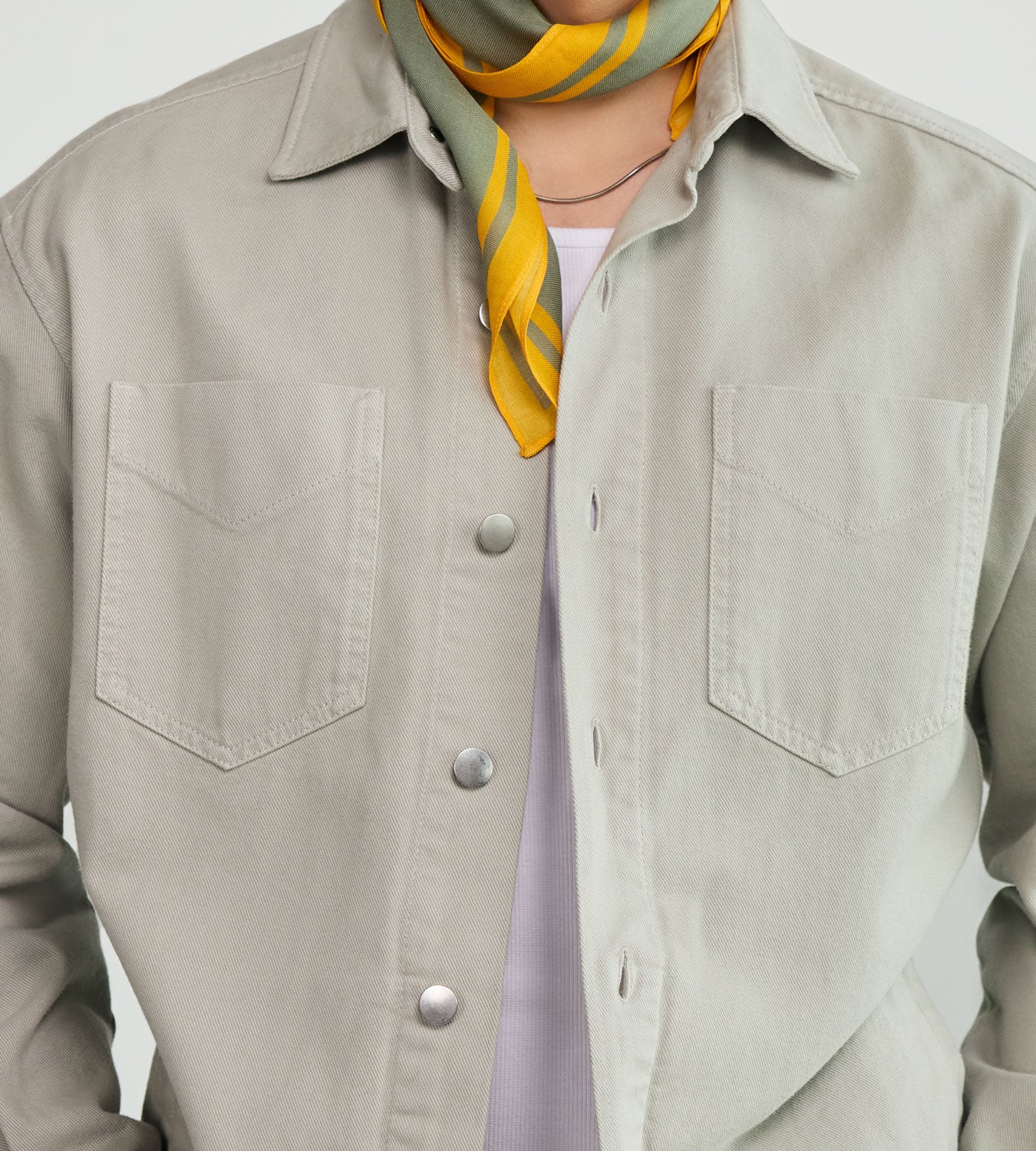 COTTON BLAZY SHIRT JACKET