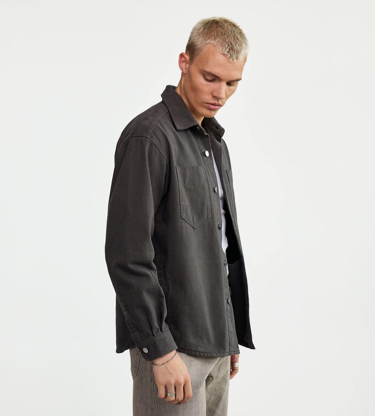 COTTON BLAZY SHIRT JACKET