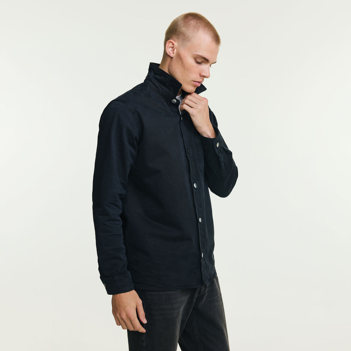 COTTON ONE POCKET SHIRT