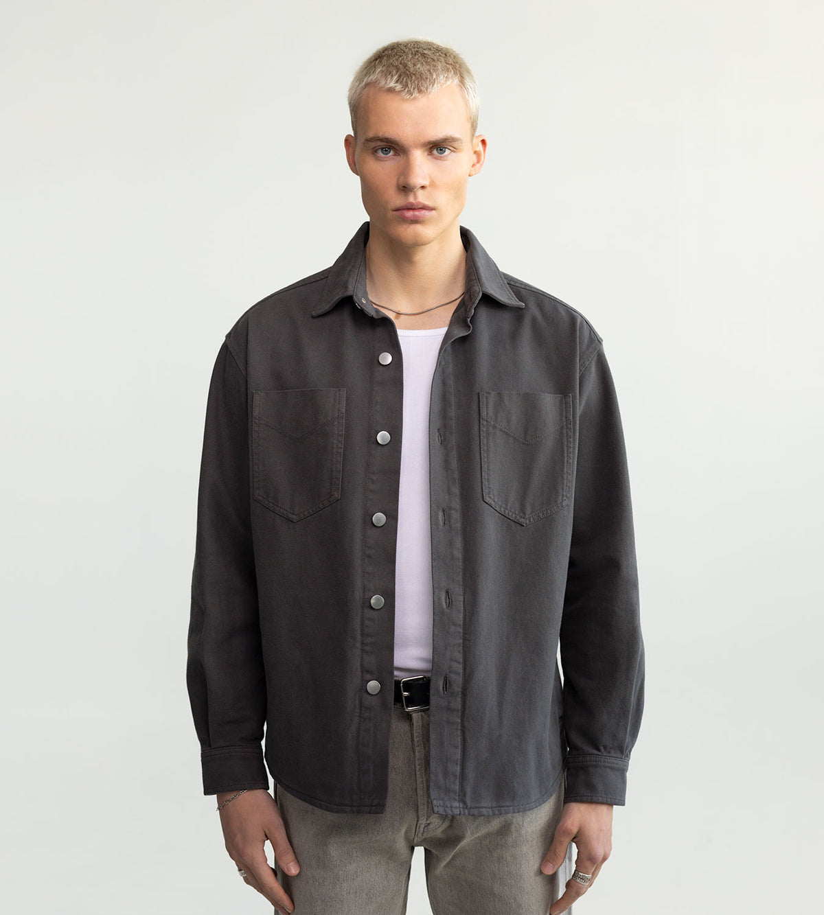 COTTON BLAZY SHIRT JACKET