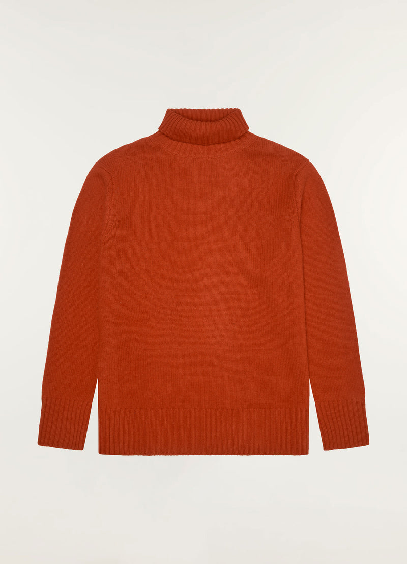 Orange Turtleneck