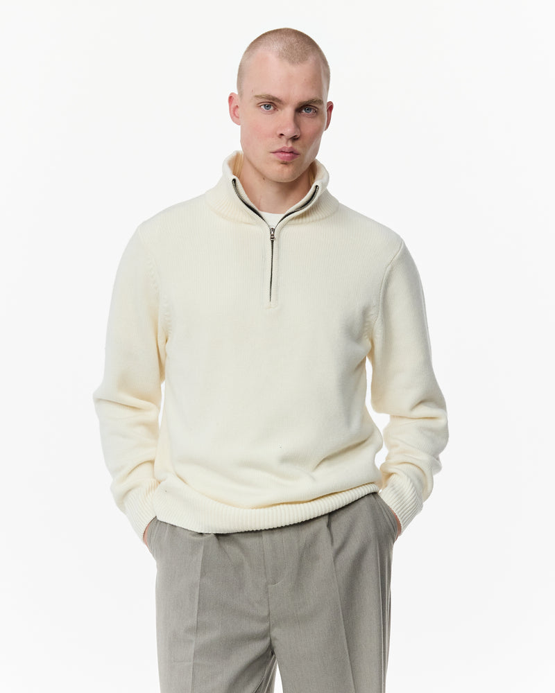 Cashmere Wool Quarter Zip