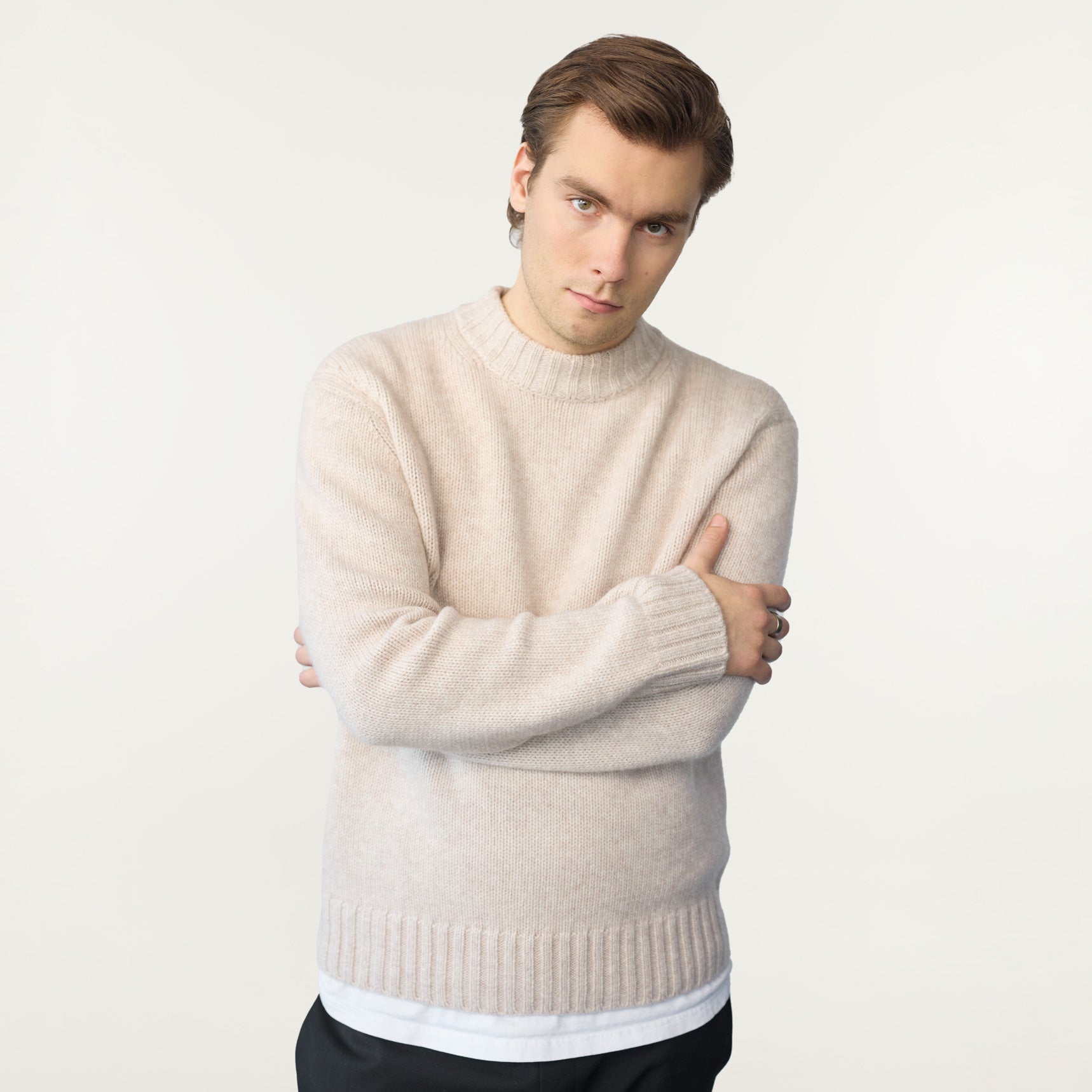 Barnes Sweater in Wool and Cashmere