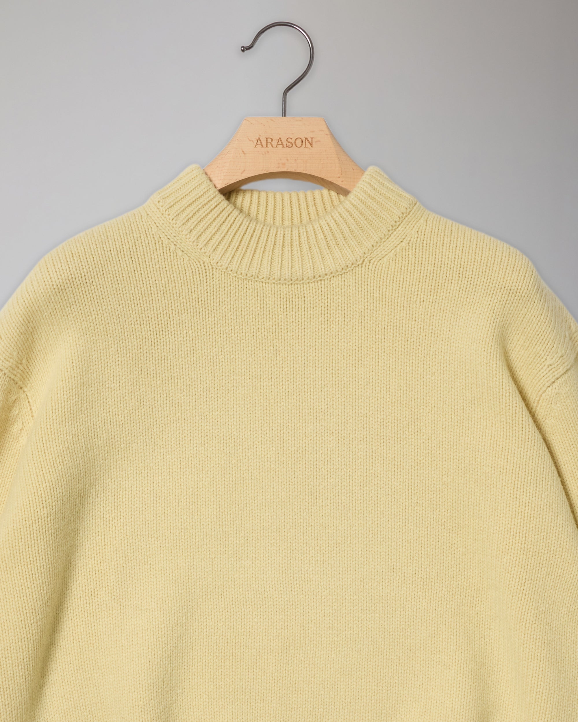 YAK WOOL CROPPED SWEATER