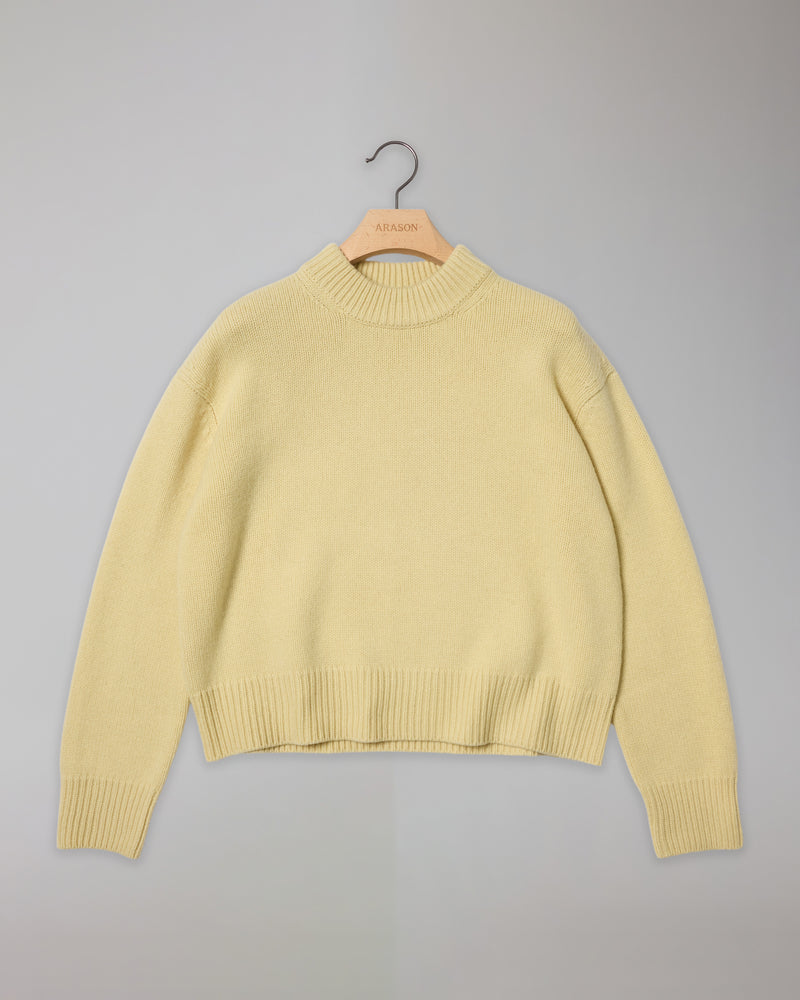 YAK WOOL CROPPED SWEATER