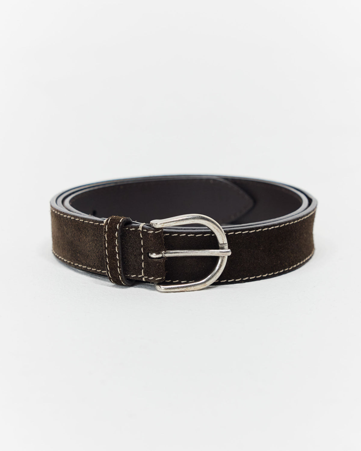 Suede Belt Brown
