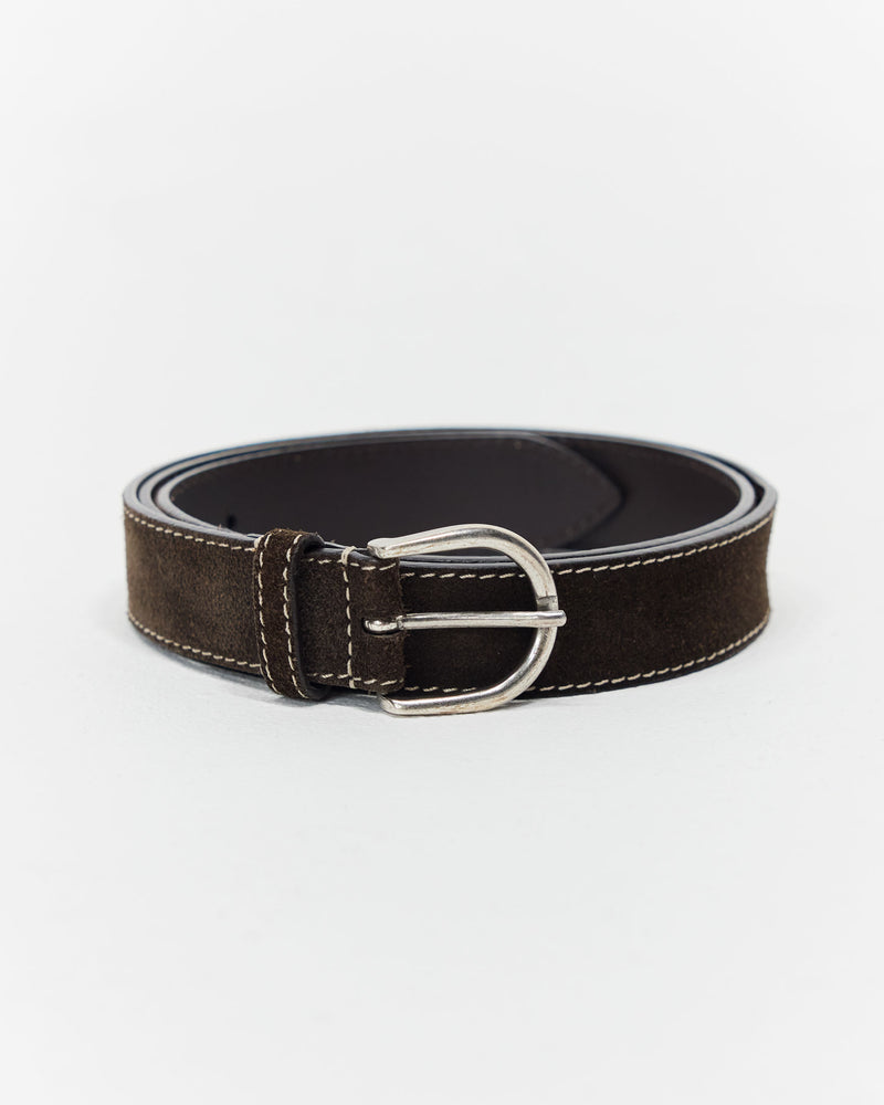 Suede Belt Brown