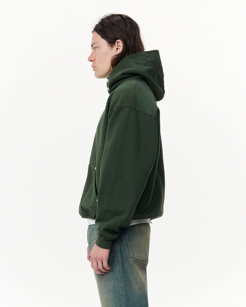 Cotton Snap Hoodie