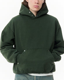 Cotton Snap Hoodie