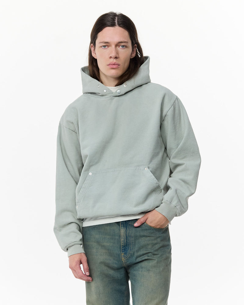 Cotton Snap Hoodie