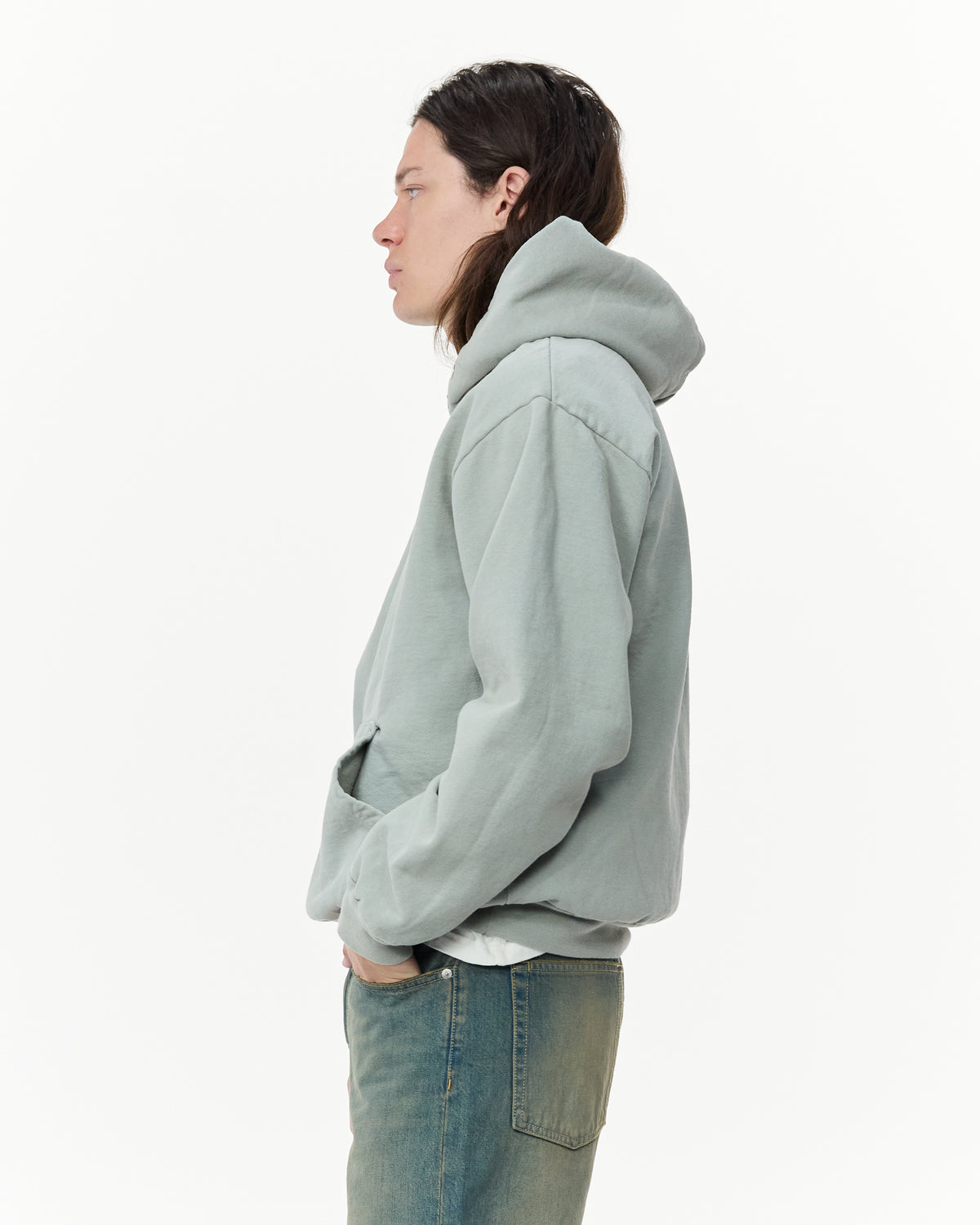 Cotton Snap Hoodie