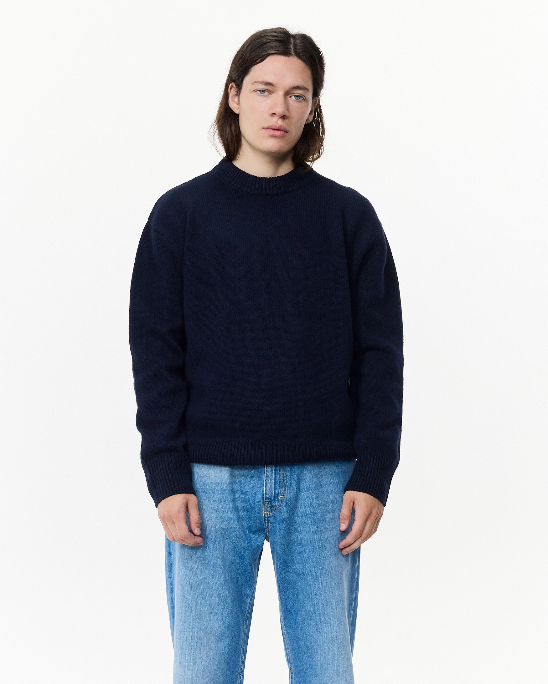 Relaxed Merino Sweater Navy