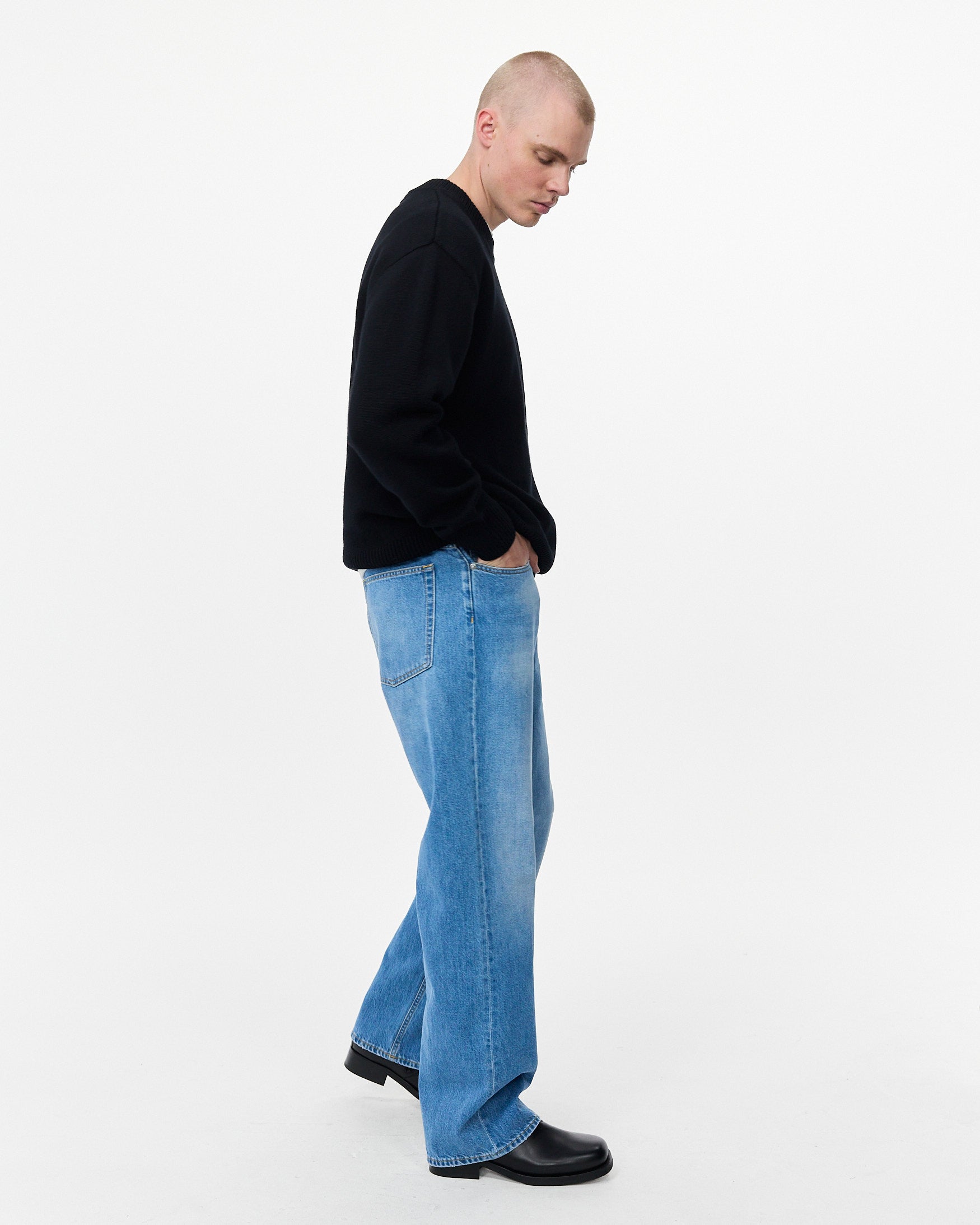 Relaxed Merino Sweater Black