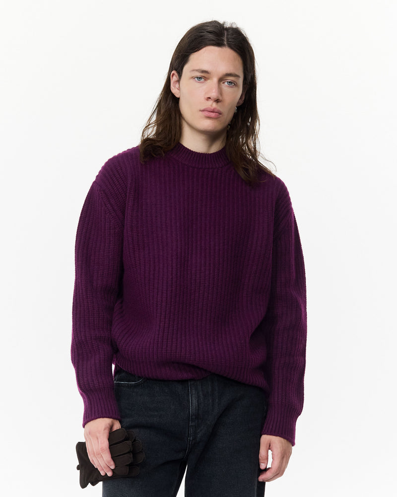 Rib Knit Merino Sweater