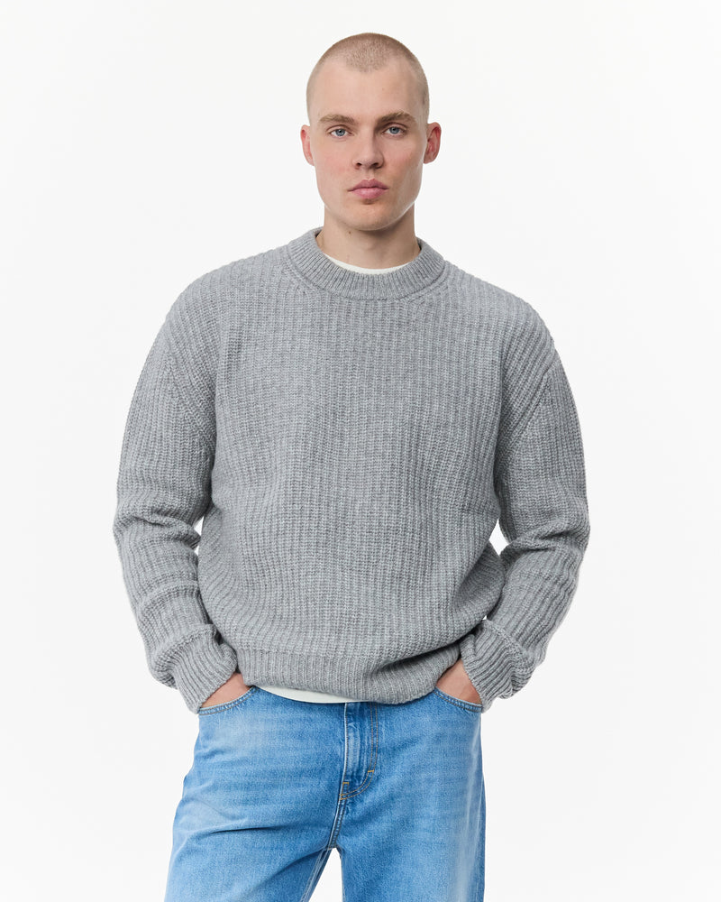 Rib Knit Merino Sweater