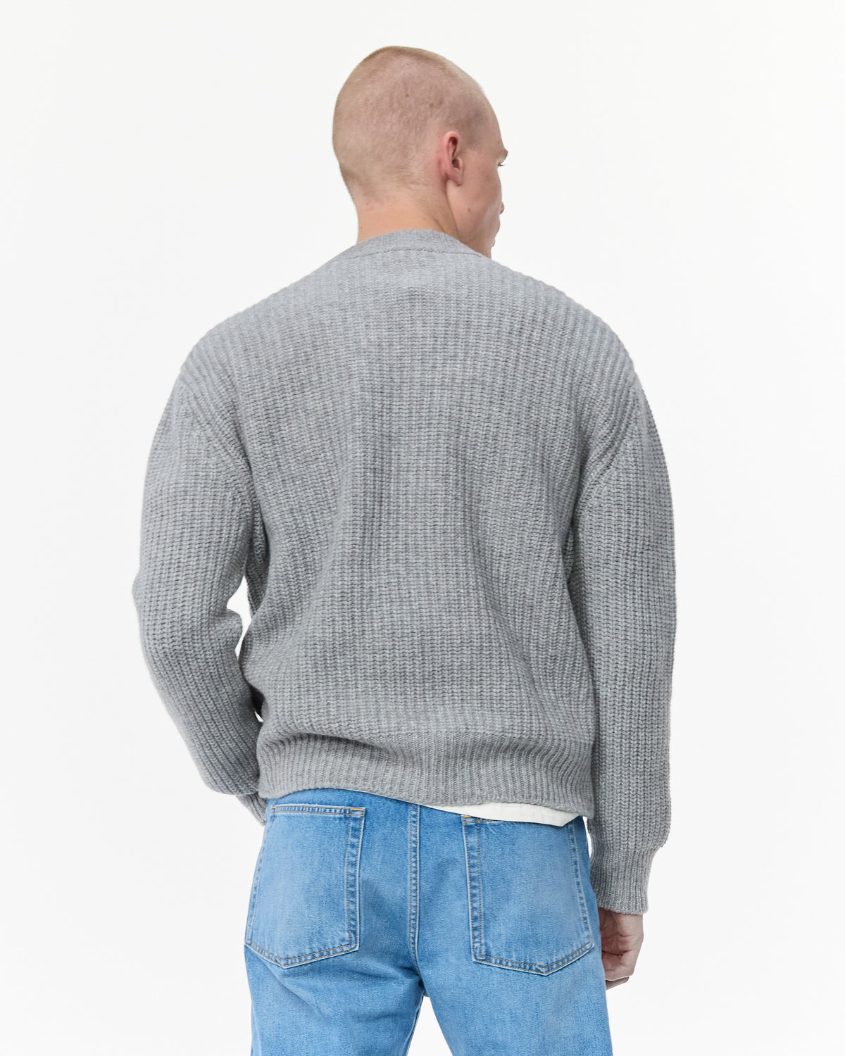 Rib Knit Merino Sweater