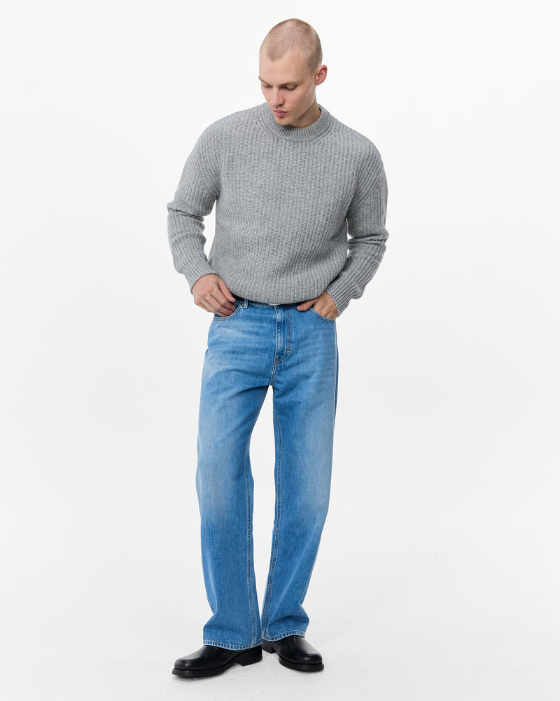 Rib Knit Merino Sweater