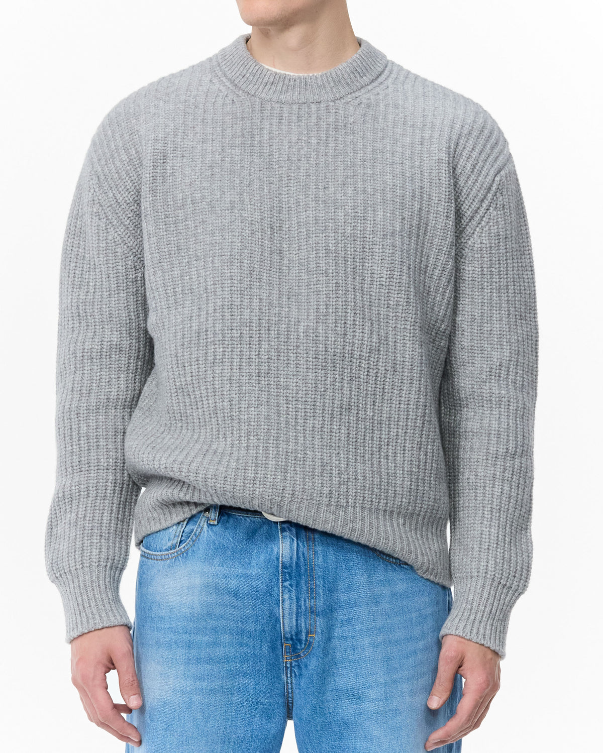 Rib Knit Merino Sweater