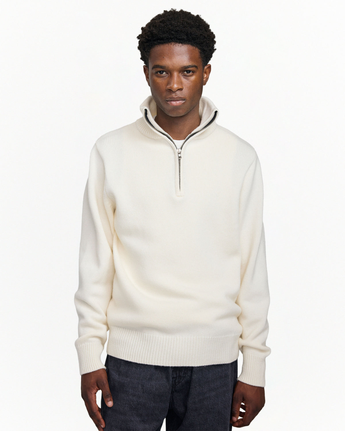 Cashmere Wool Quarter Zip