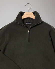 CASHMERE WOOL HALF ZIP