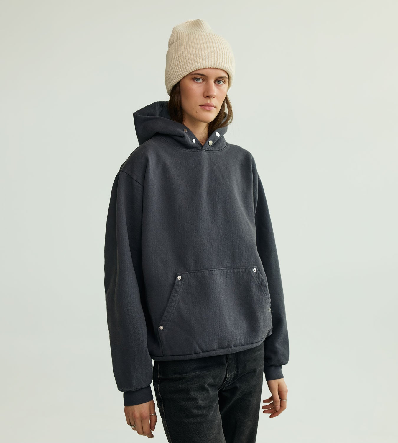 Washed Black Hoodie