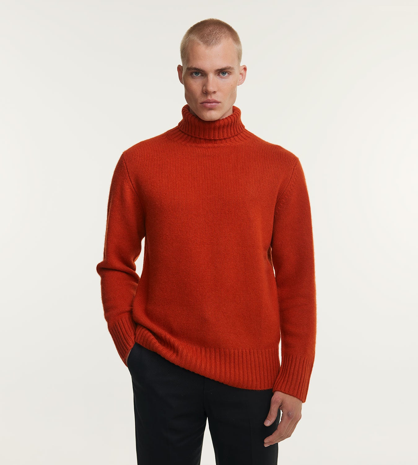 Orange Turtleneck