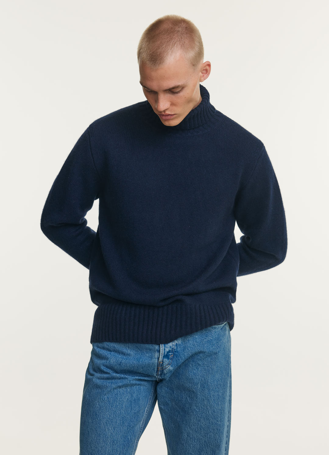 Navy Turtleneck