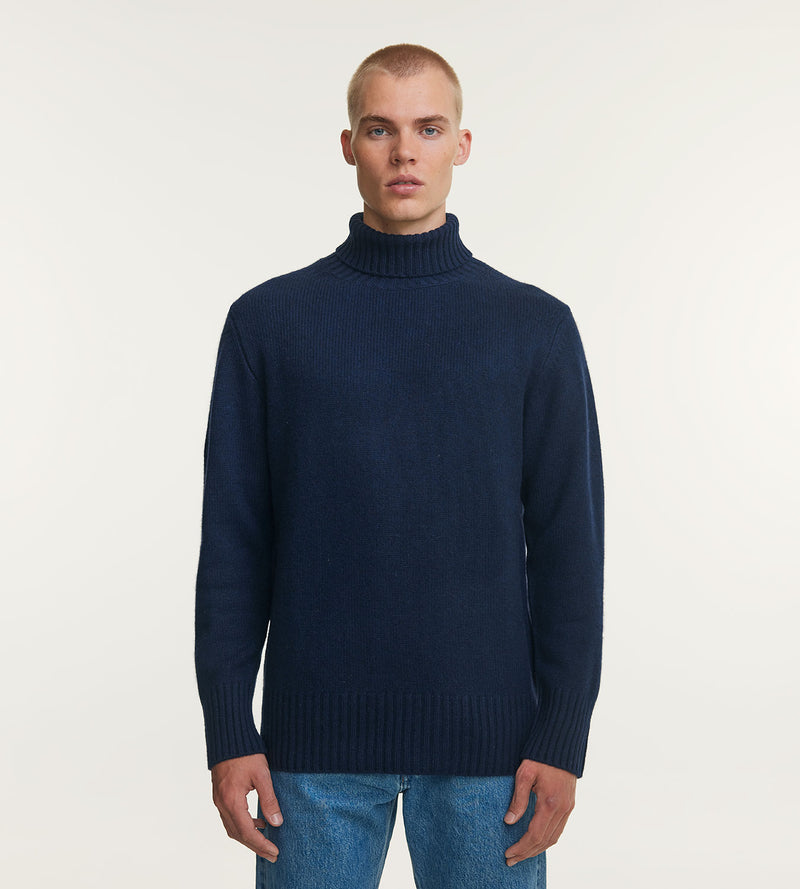 Navy Turtleneck